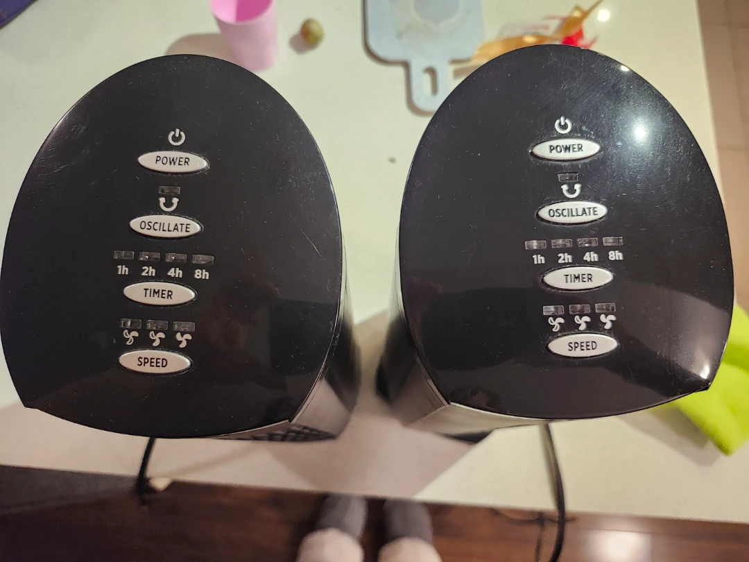 Two Black Tower Fans - photo 3