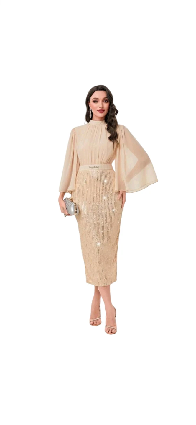 Sparkly Sequin & Beaded Detail Dress - photo 3