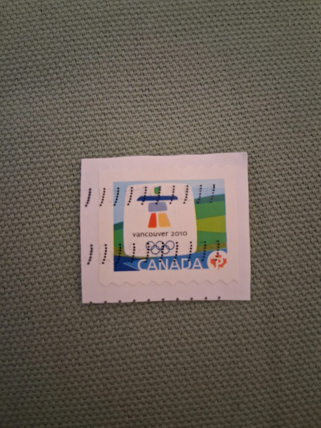 Vancouver 2010 Olympic Winter Games emblem stamp