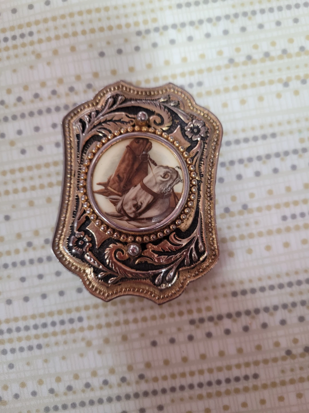 Western Belt Buckle with Horses - photo 2