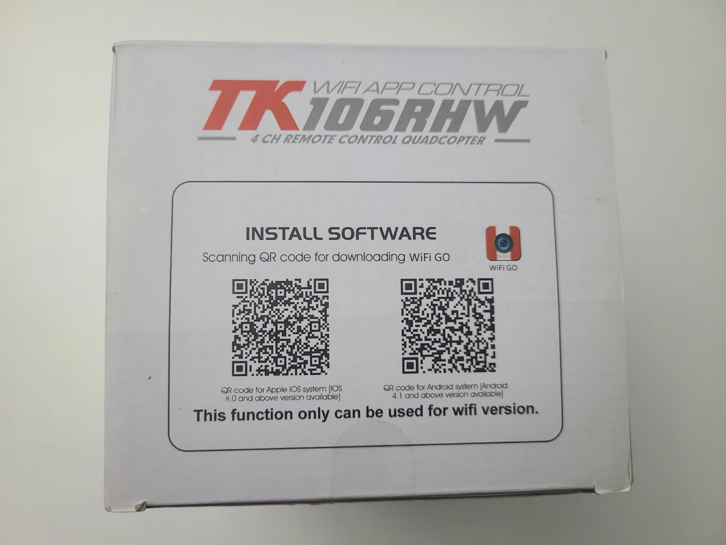 TK106RHW 4CH WiFi App Control Remote Control Quadcopter Drone - photo 5