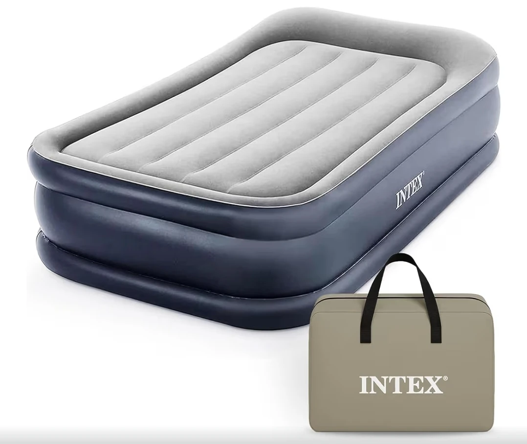 Intex Airbed Twin Size 18" Height with  Pump and Carry Bag