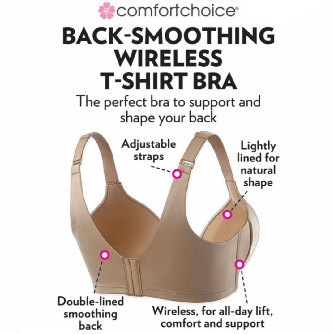 Comfort Choice Back-Smoothing Wireless T-Shirt 38B Bra - photo 2