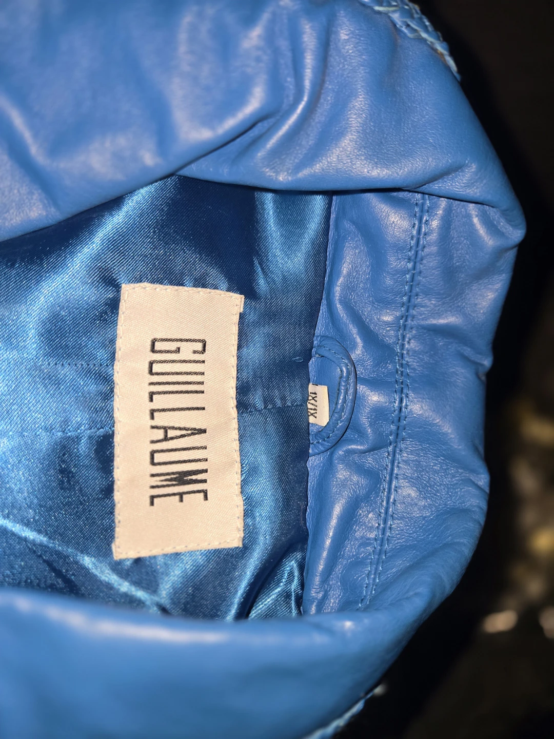 Guillaume Blue Leather Jacket - photo 2