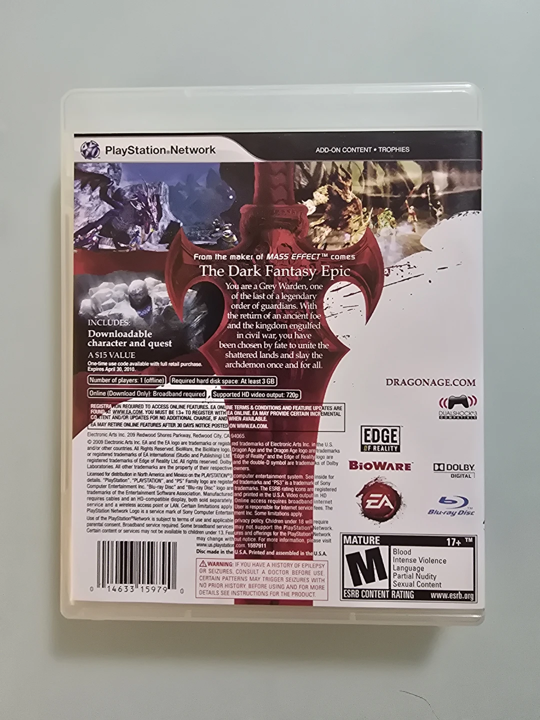 Dragon Age: Origins PlayStation 3 Game - photo 2