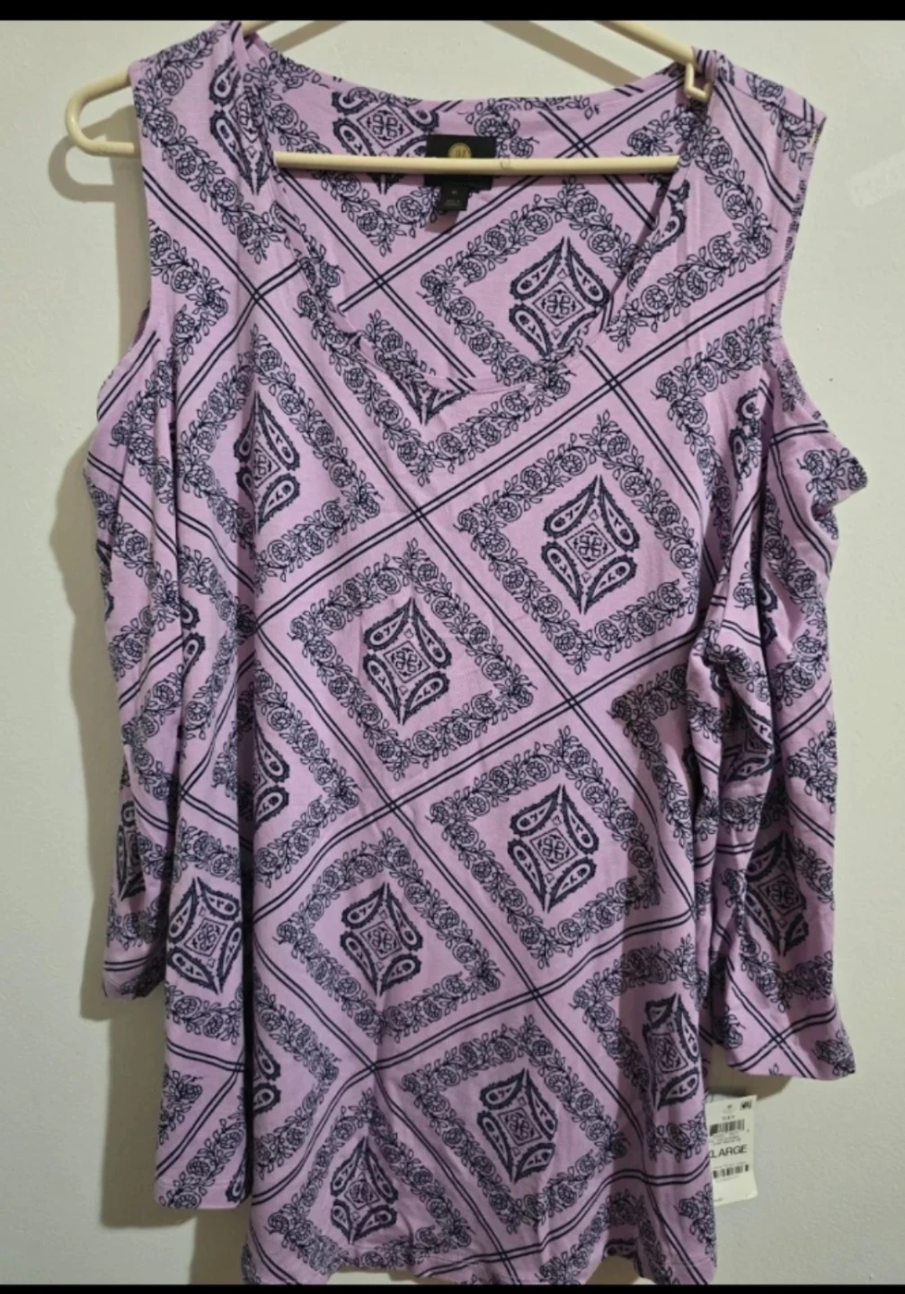 Cold Shoulder Graphic Tunic Top XL - photo 5