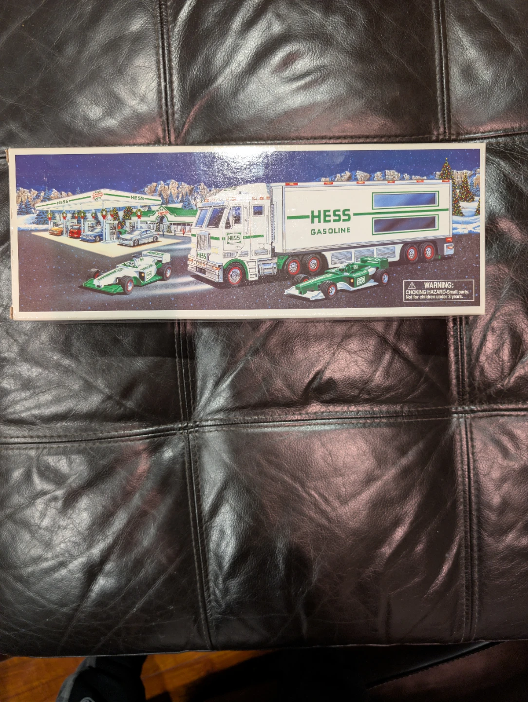 Vintage Hess 2003 Toy Truck and Race Cars