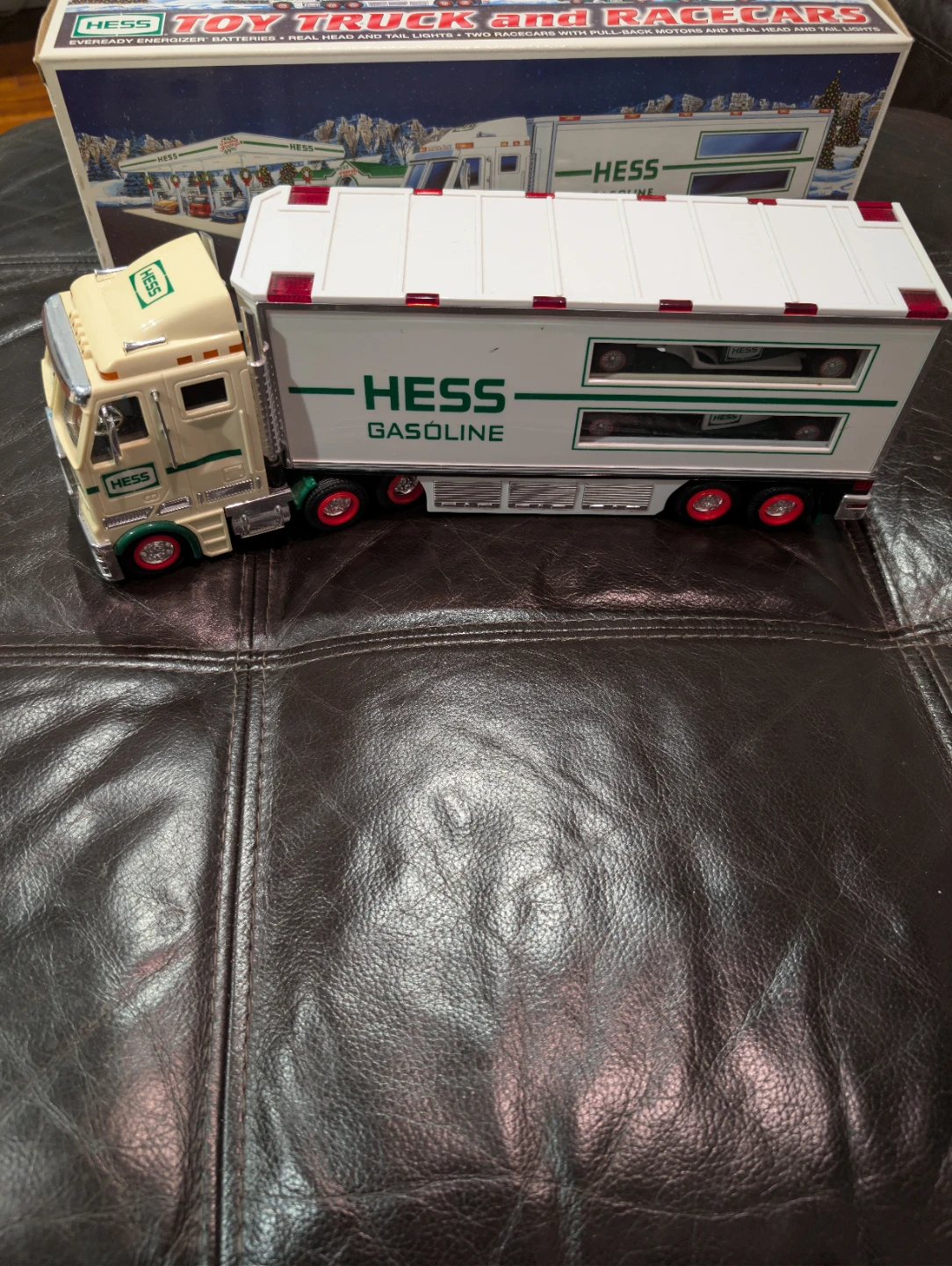 Vintage Hess 2003 Toy Truck and Race Cars - photo 3