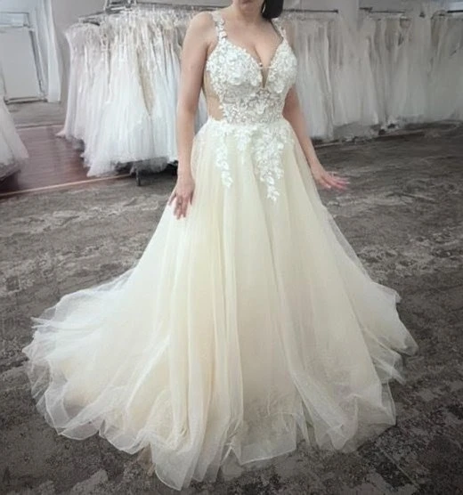 White Wedding Dress with Lace