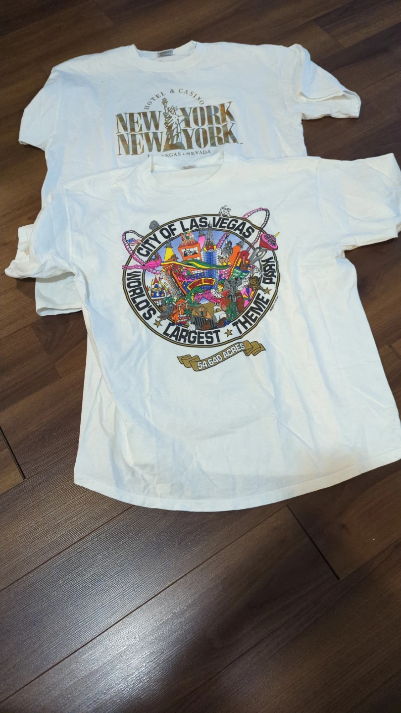 New York New York & Las Vegas Theme Park T-Shirts 2XL
