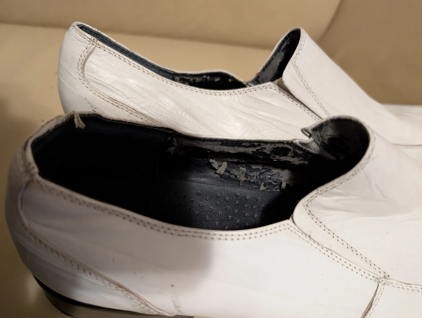 ALDO White Leather Loafer Dress Shoes - photo 5