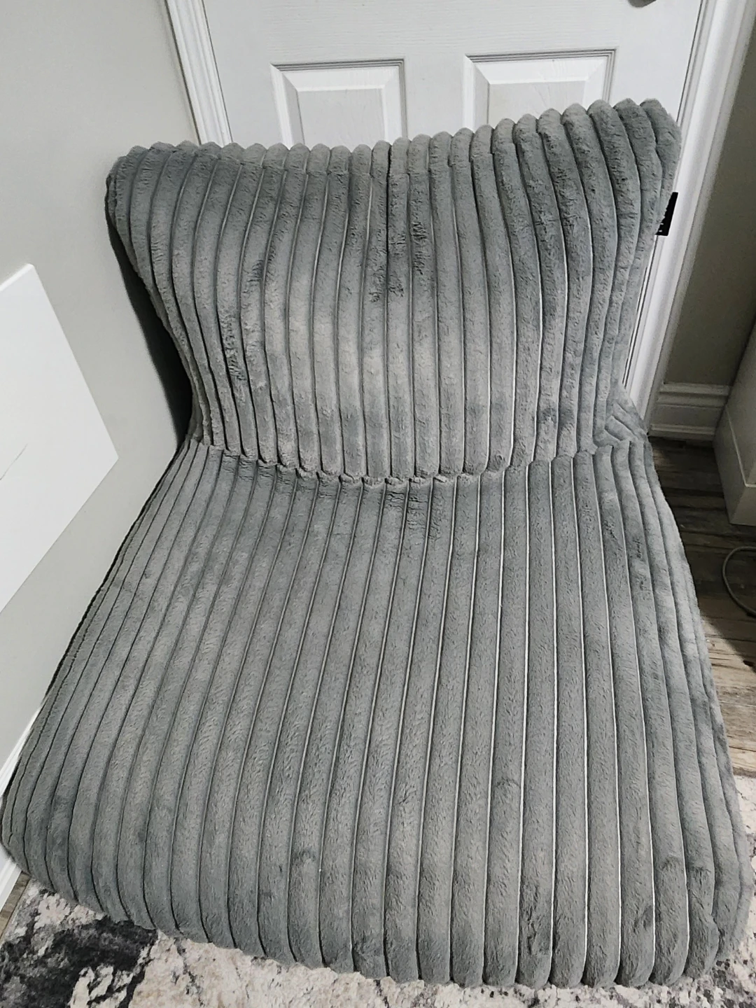 Norka Grey Bean Bag Chair