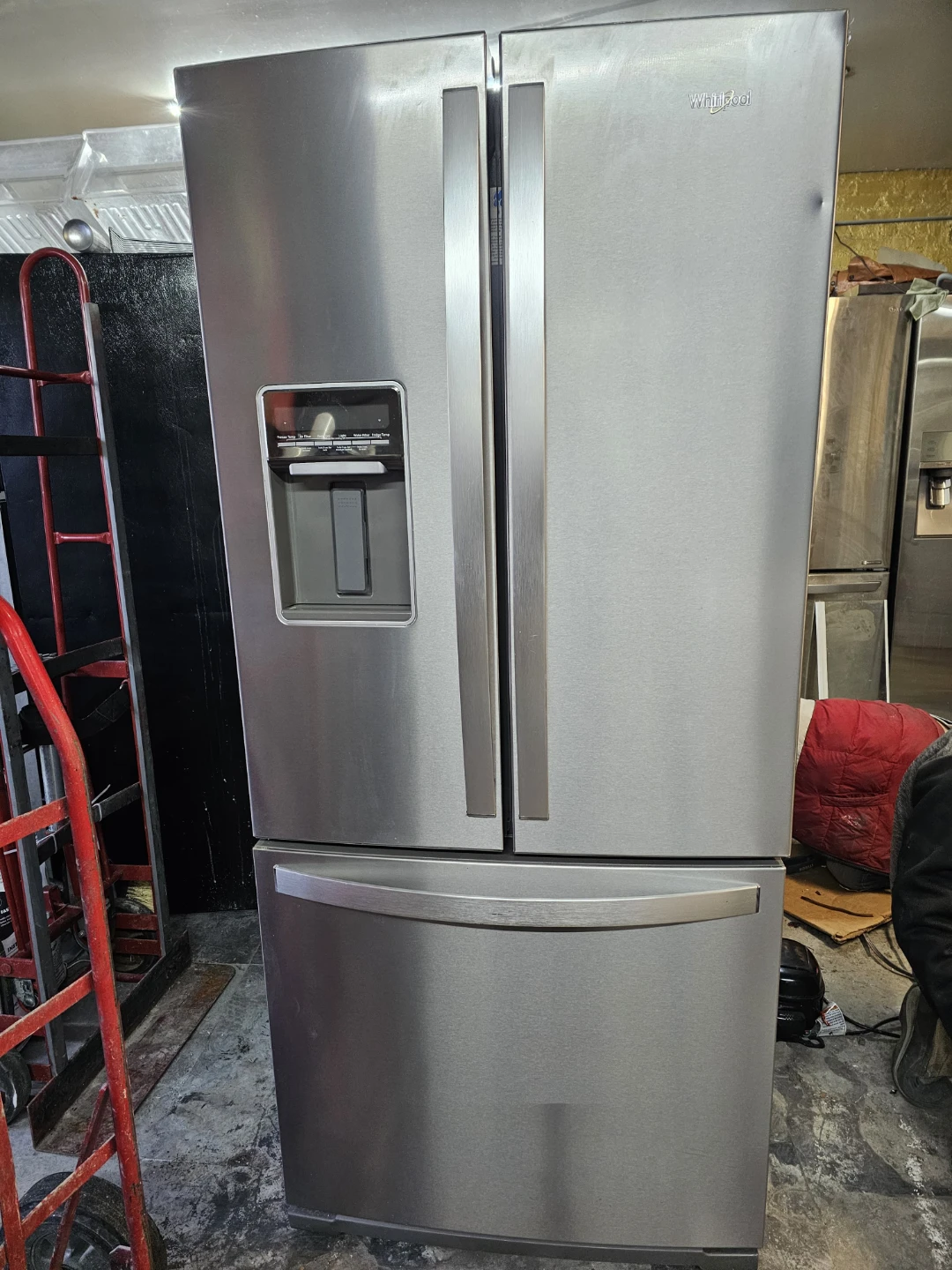 Whirlpool 30in Stainless steel french door refrigerator