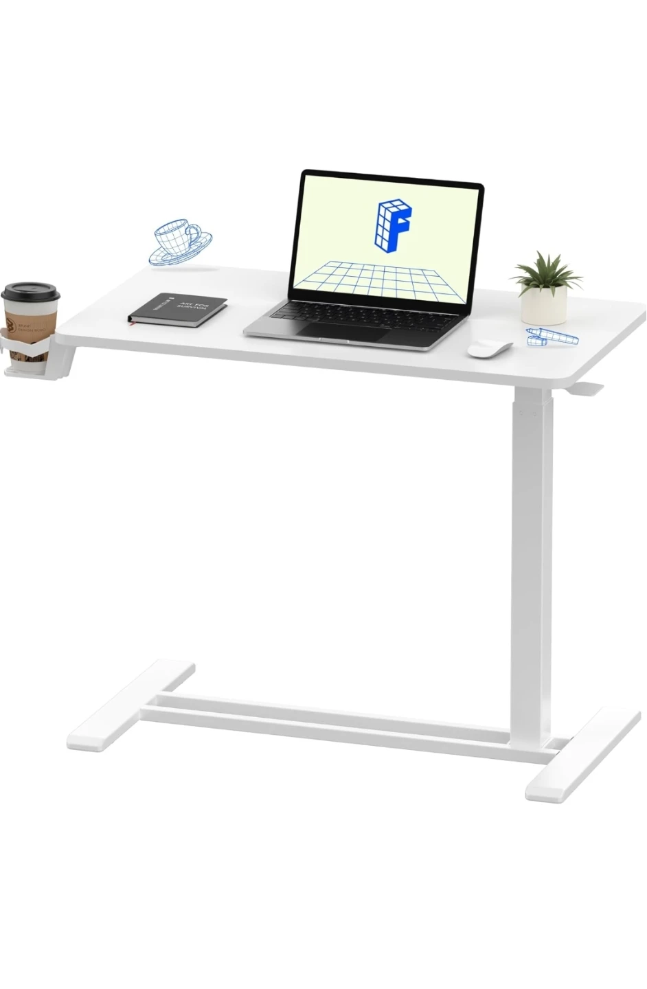 FlexiSpot White Standing Desk - 31.5" W x 17.7" D