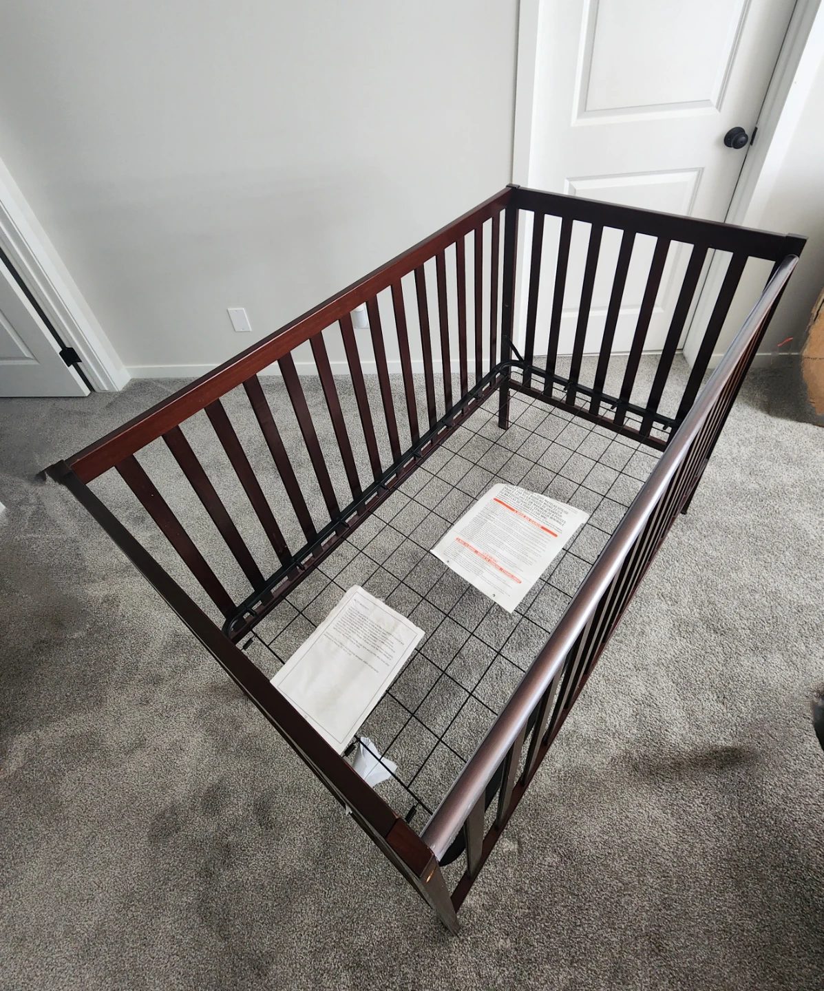 Wooden Crib - Dark Brown - photo 3
