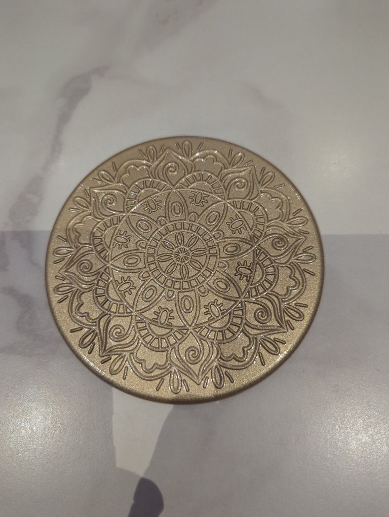Decorative Coaster with Mandala Design
