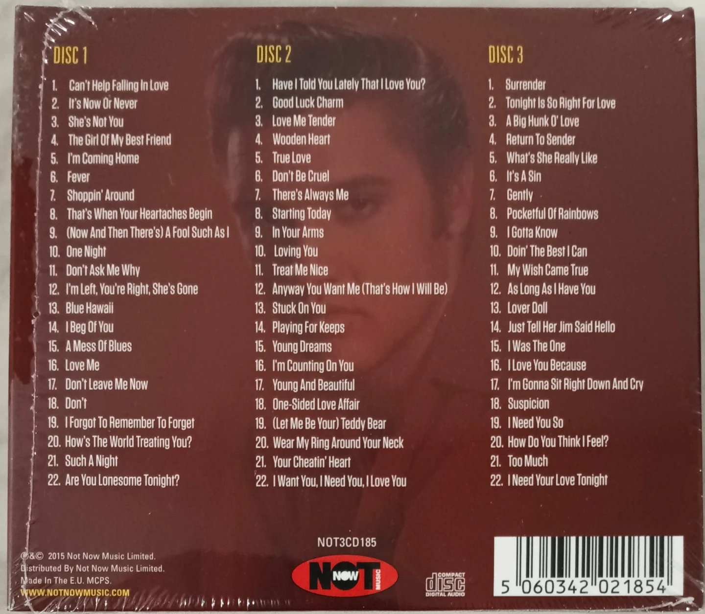 Elvis Presley: Love Songs (3-CD Set) New - photo 2