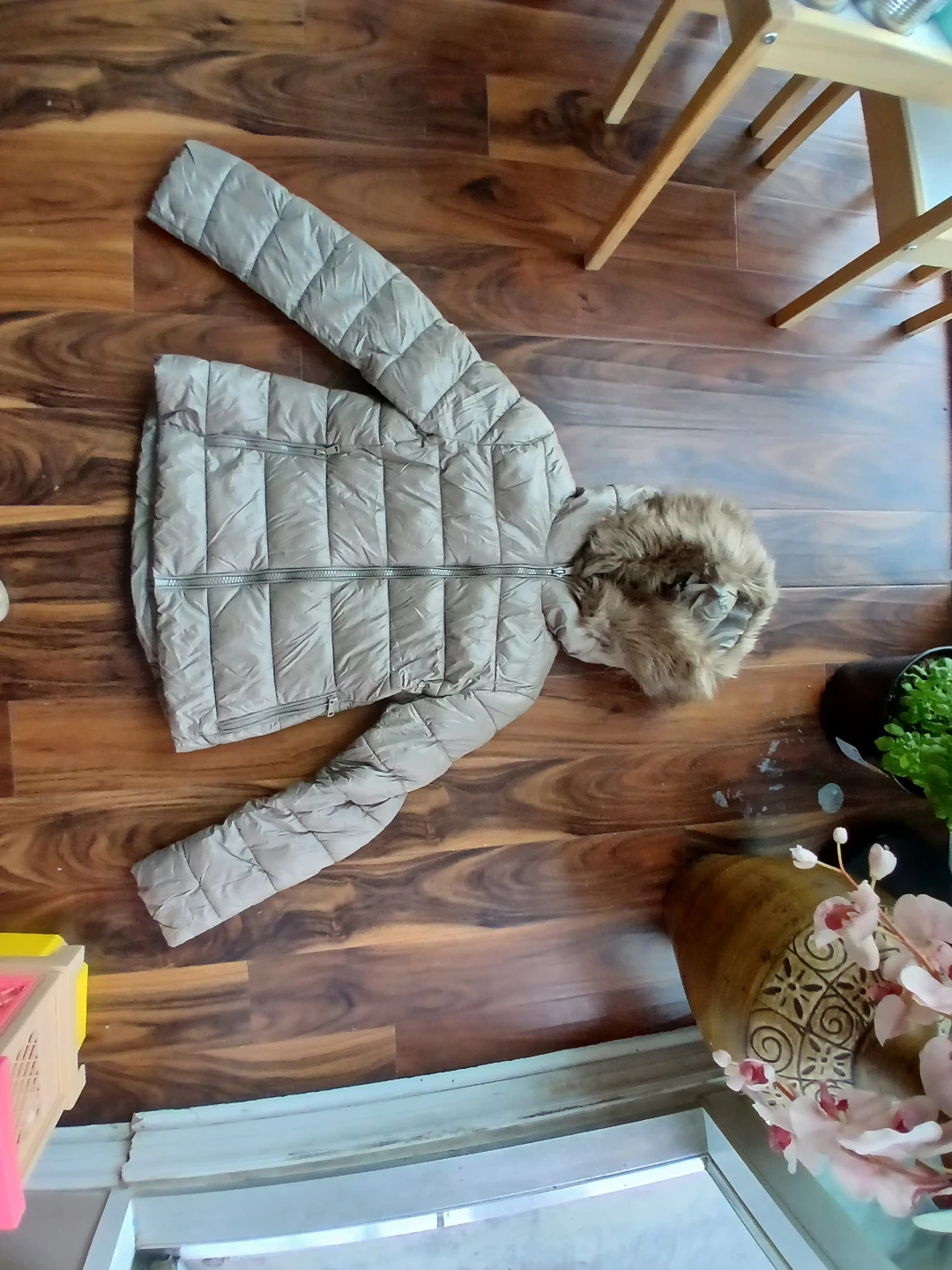 Zara Puffer Jacket with Fur Hood - photo 5