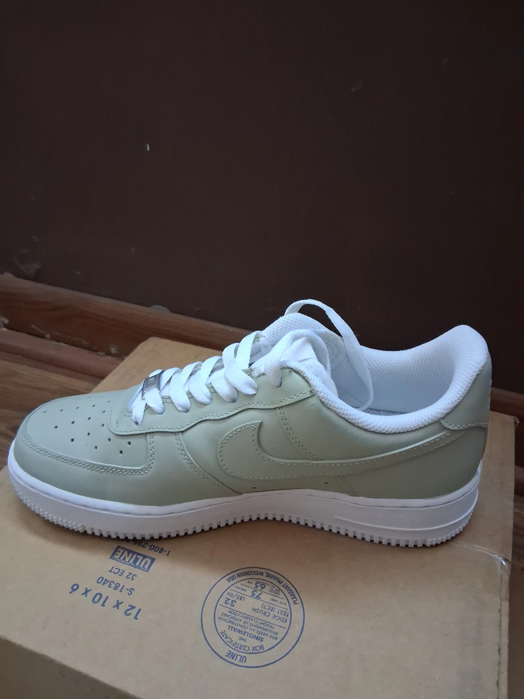 Men Nike Air Force 1 Sage Green Sneakers - photo 4