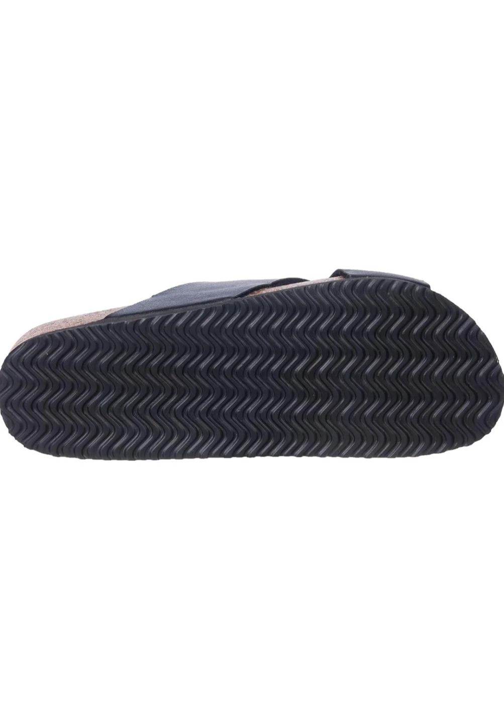 VIM Black Genuine Leather Cross-Strap Slides - Size 9.5 - photo 5