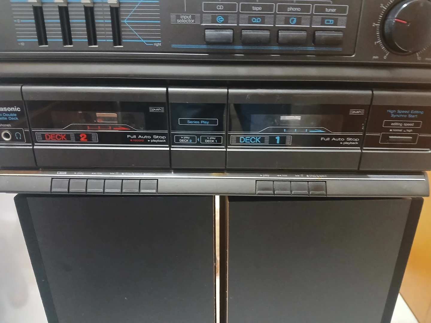 Panasonic Stereo System with Record Player & 2 Cassette Decks - photo 3
