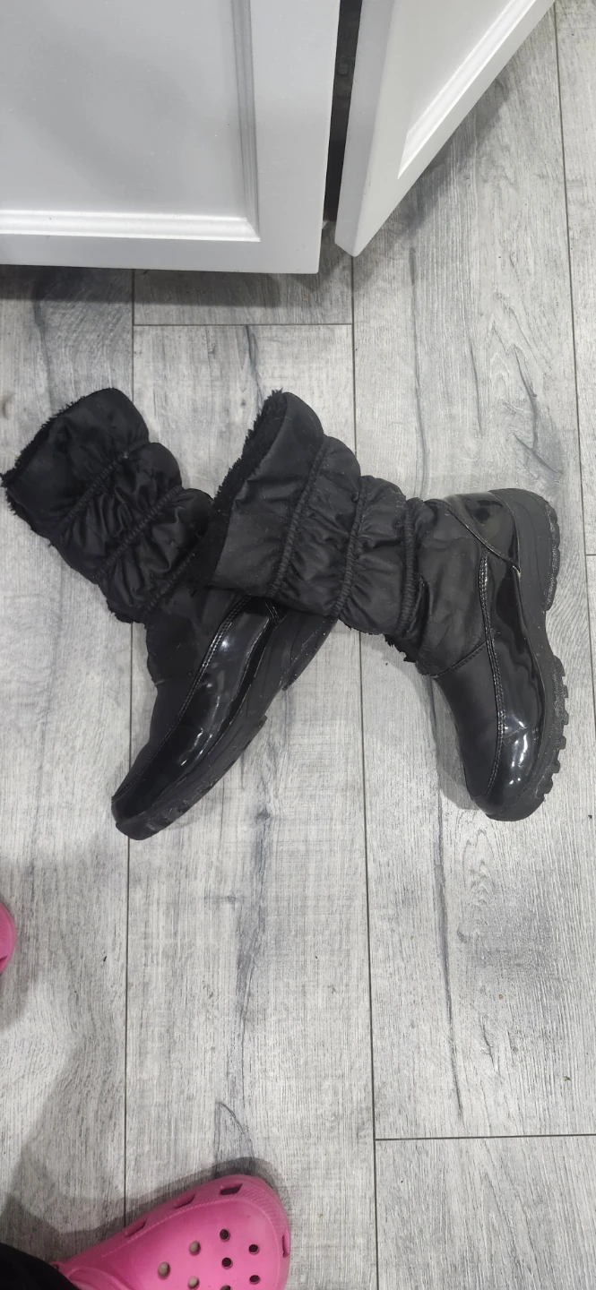 Black Puffer Winter Boots 🥕 - photo 3