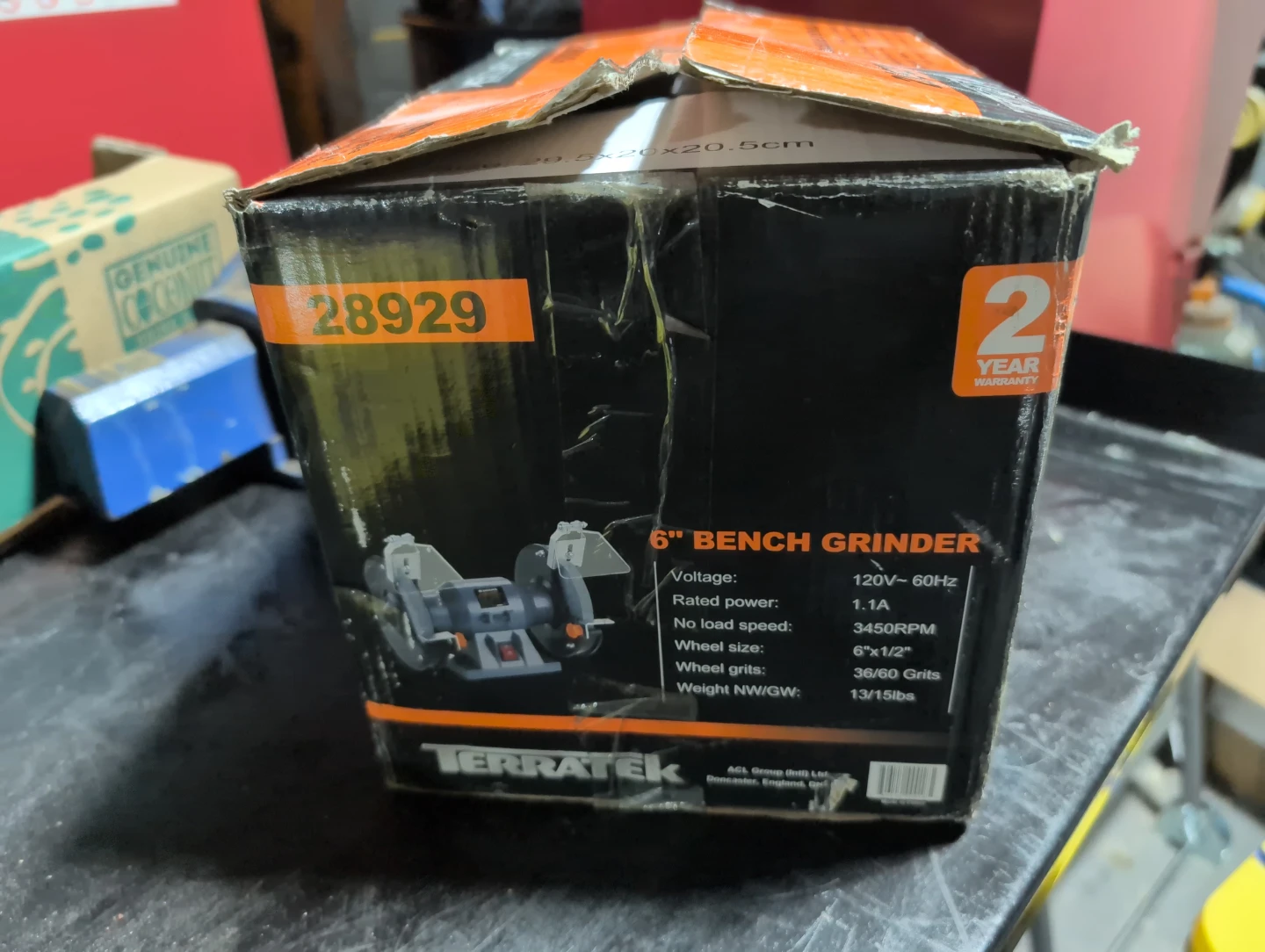 TERRATEK 6" Bench Grinder 28929 - photo 2
