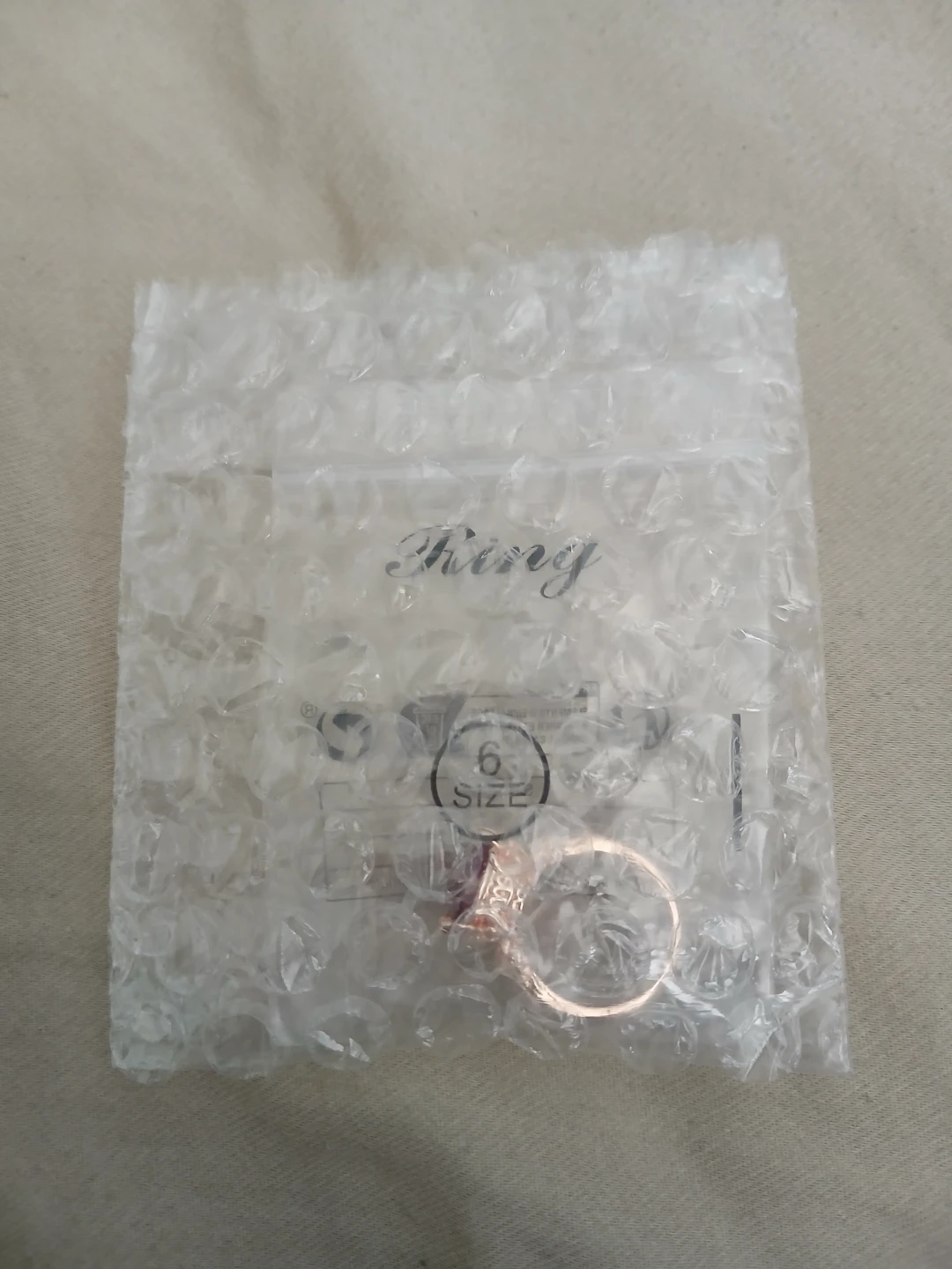 18K Rose Gold Plated 925 Silver & 7.5 Carat Red Moissanite Ring - photo 2