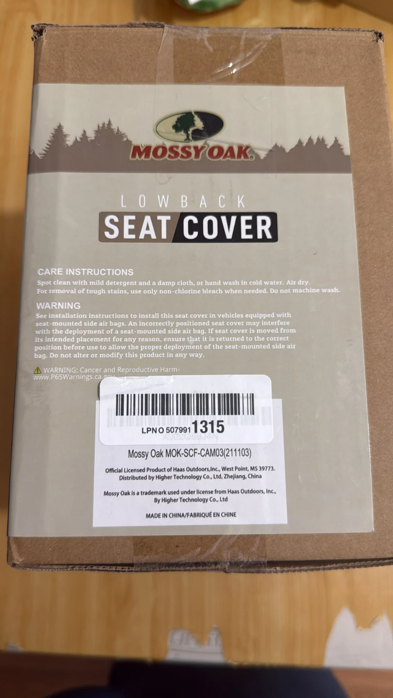 Mossy Oak Lowback Universal Seat Cover - Camo (2 Pack) - photo 3