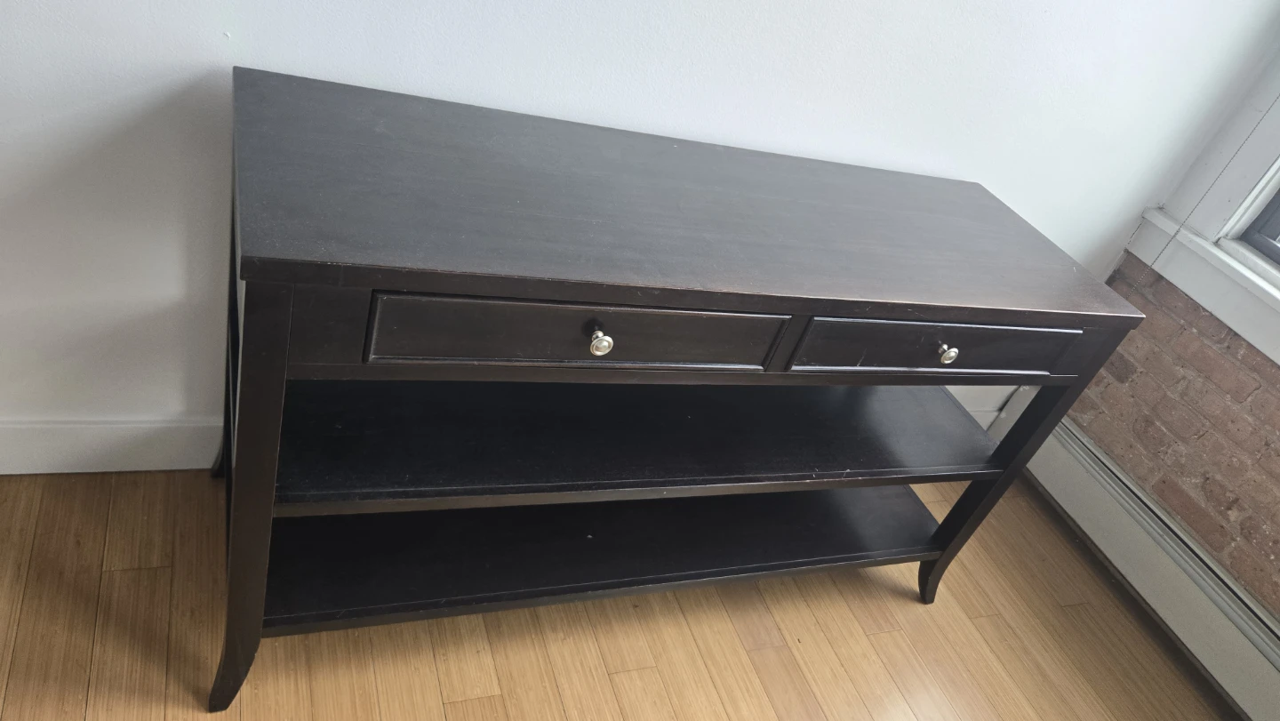 Arhaus Dark Brown Console Table 54 x 18 x 30