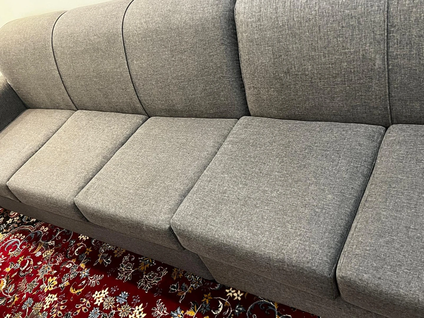Grey Fabric Sofa - 5 Seats - photo 2