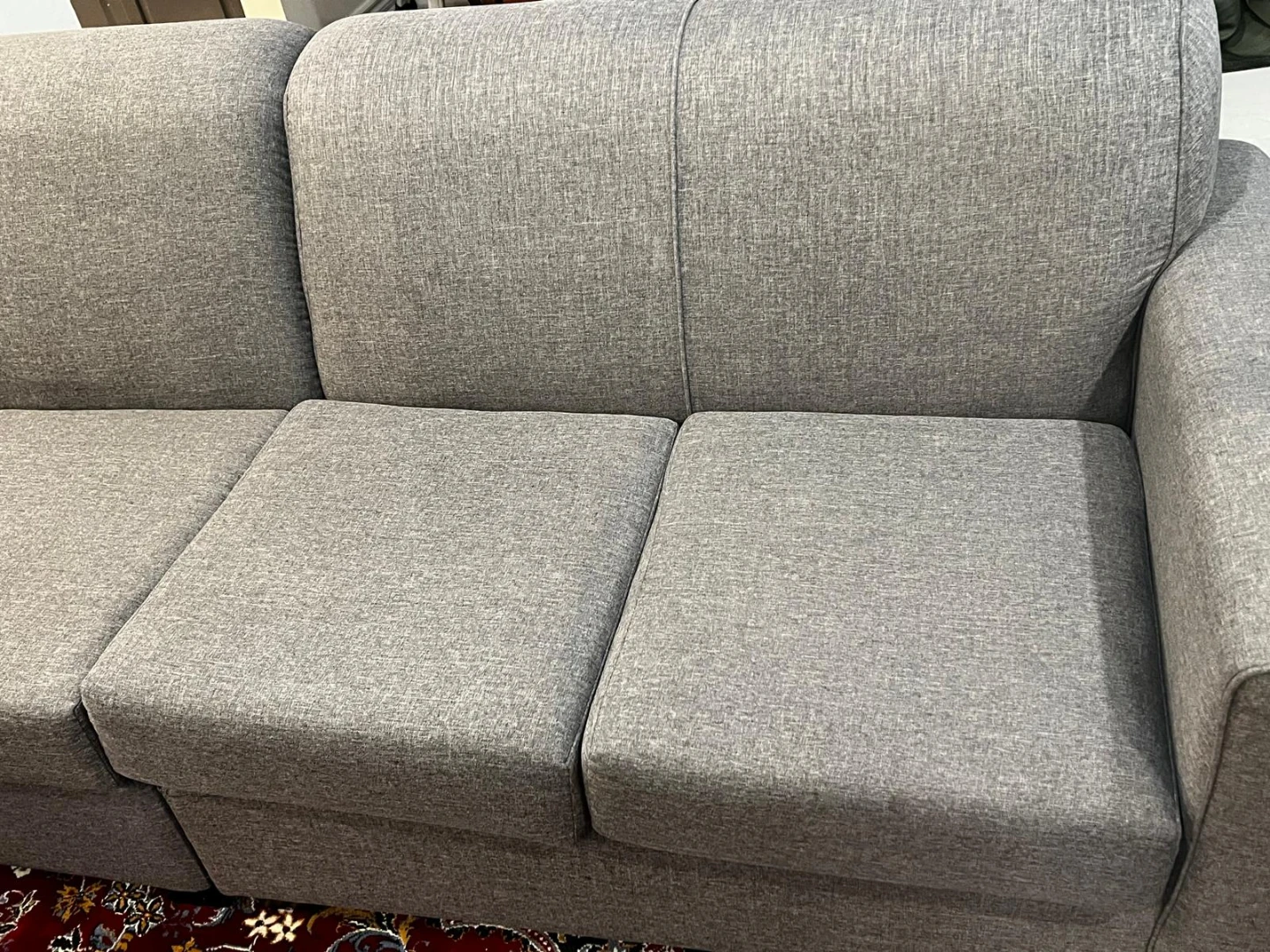 Grey Fabric Sofa - 5 Seats - photo 4