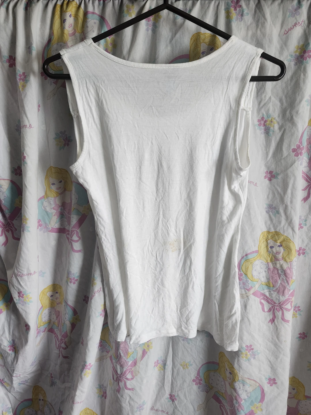 Grunge y2k white tank top - photo 2