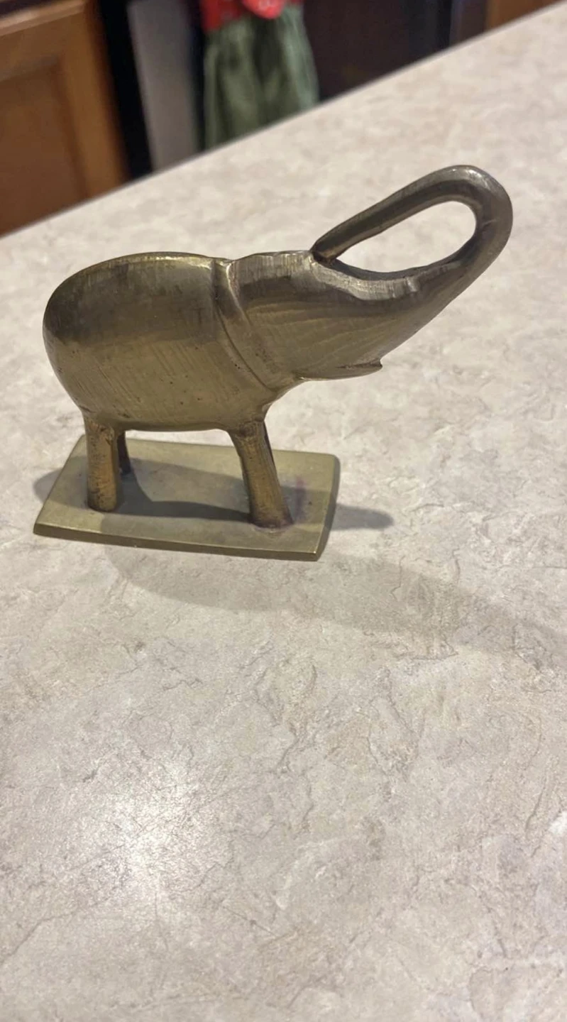 Vintage Brass Elephant 🏆