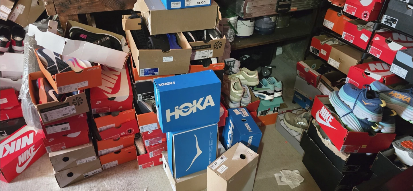 Nike and Hoka Running Shoes Assortment