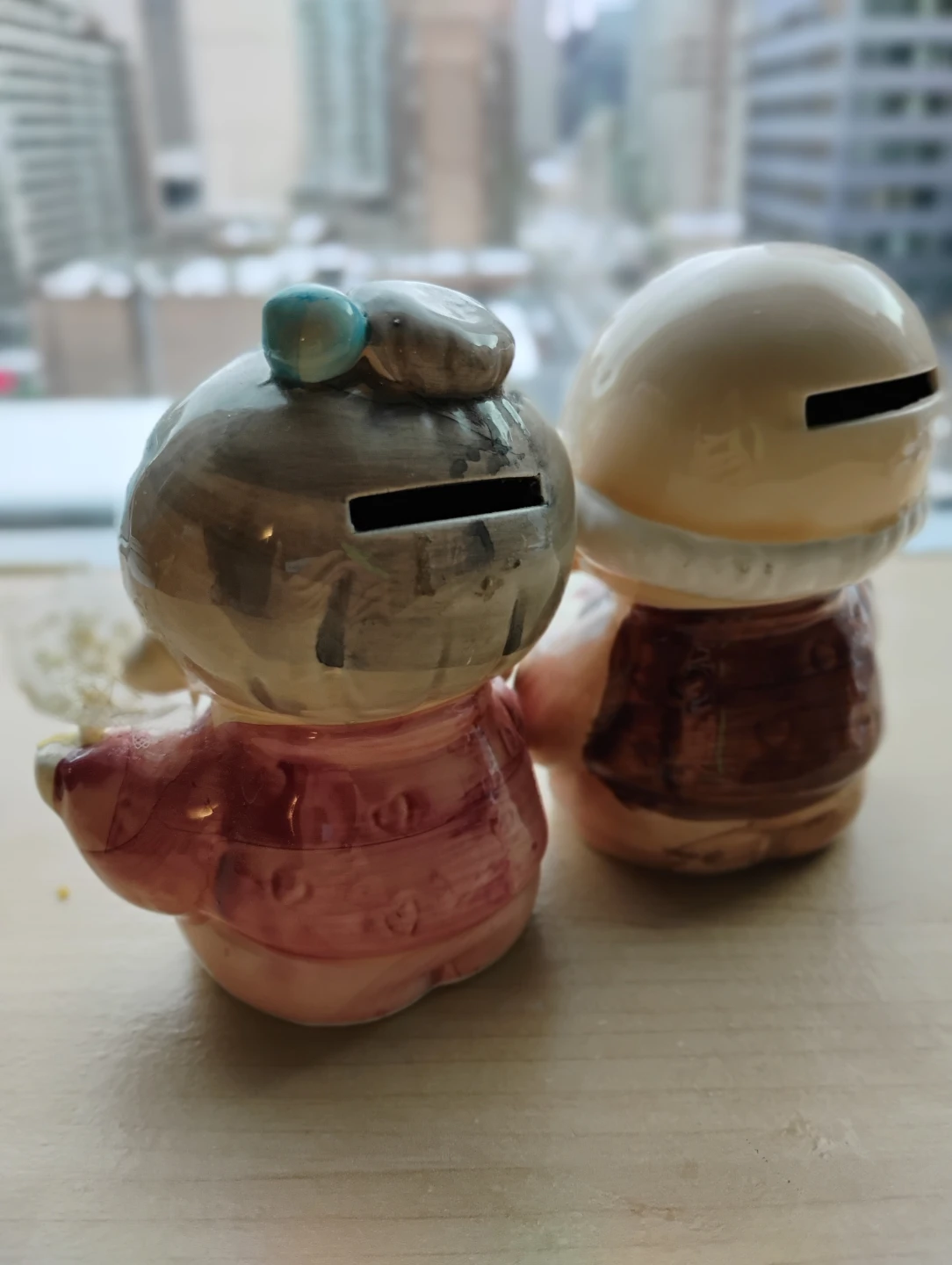 Cute Couple Ceramic Piggy Banks - photo 2