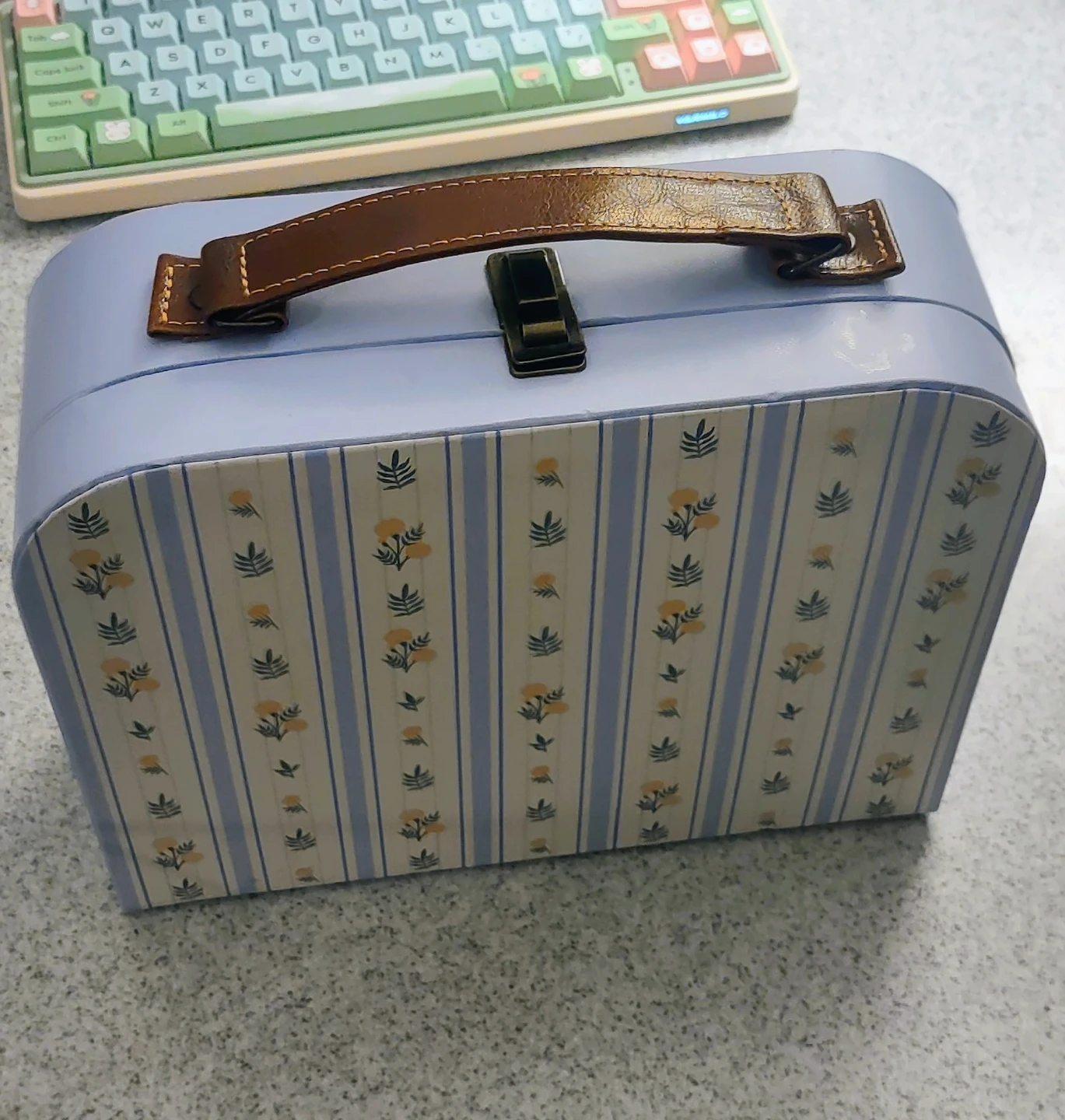 Vintage Style Blue Floral case - photo 2