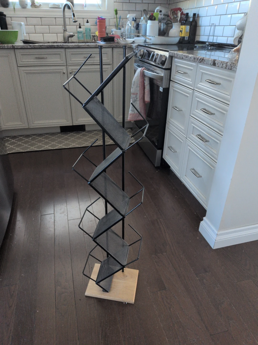 Black Metal Book or Cd Stand