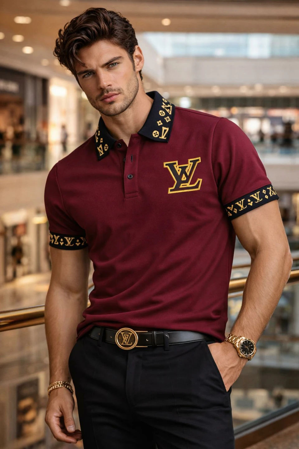 Louis Vuitton Polo Shirt - Burgundy - photo 2