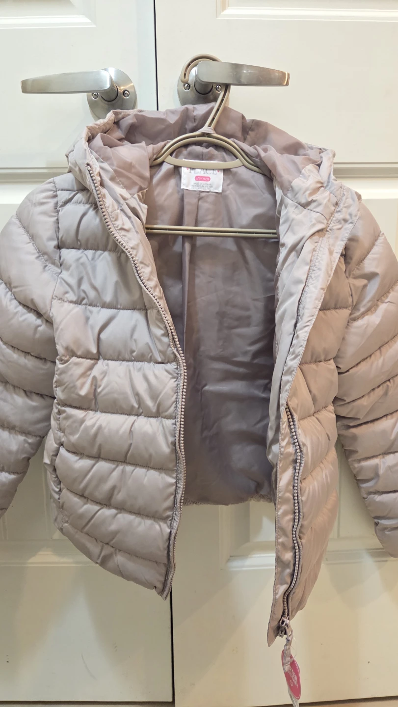 New Girls Light Puffer Jacket Sz L (10-12) $28 - photo 2