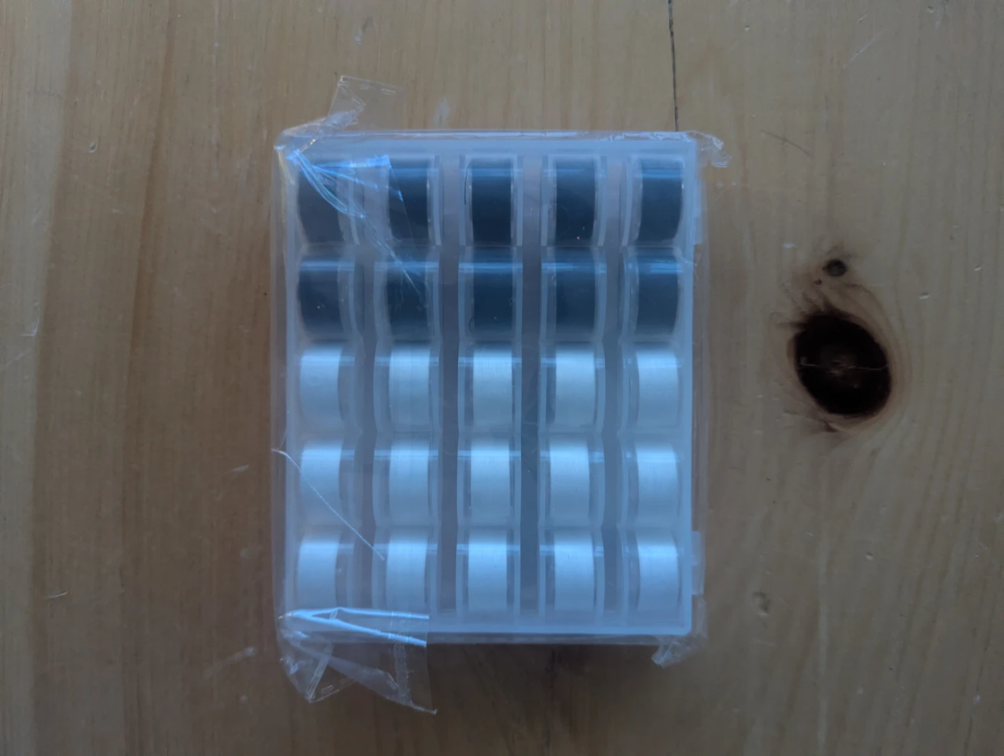 Sewing Thread Bobbins -  White and Black