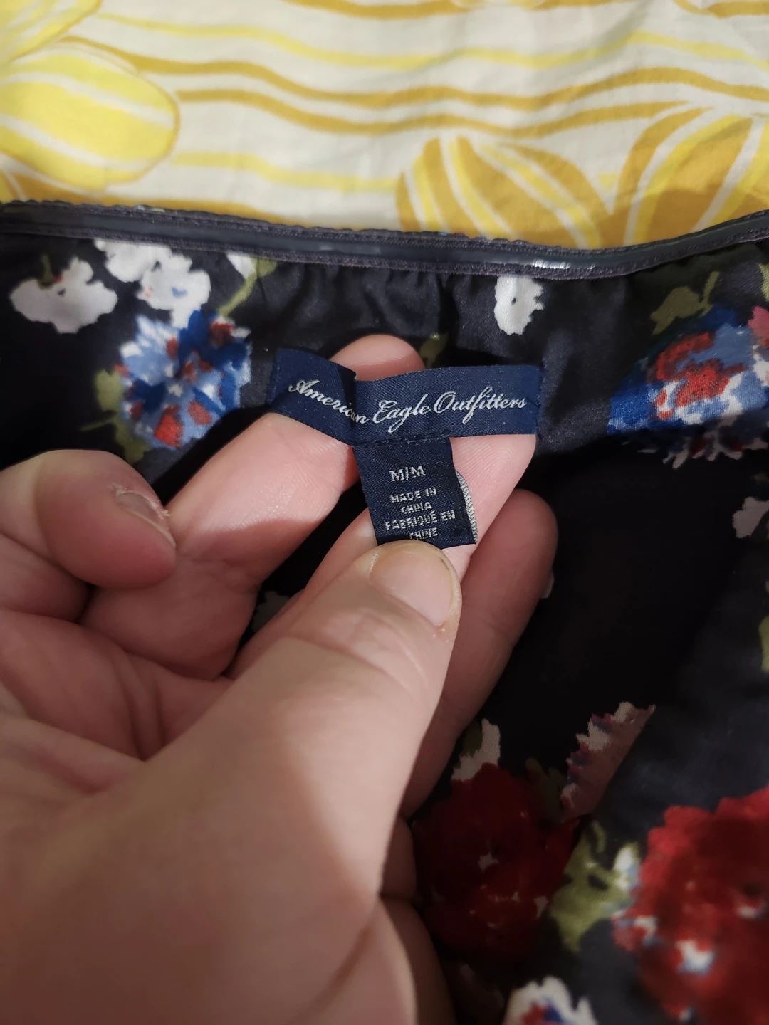 American Eagle satin floral peplum tube top - photo 5