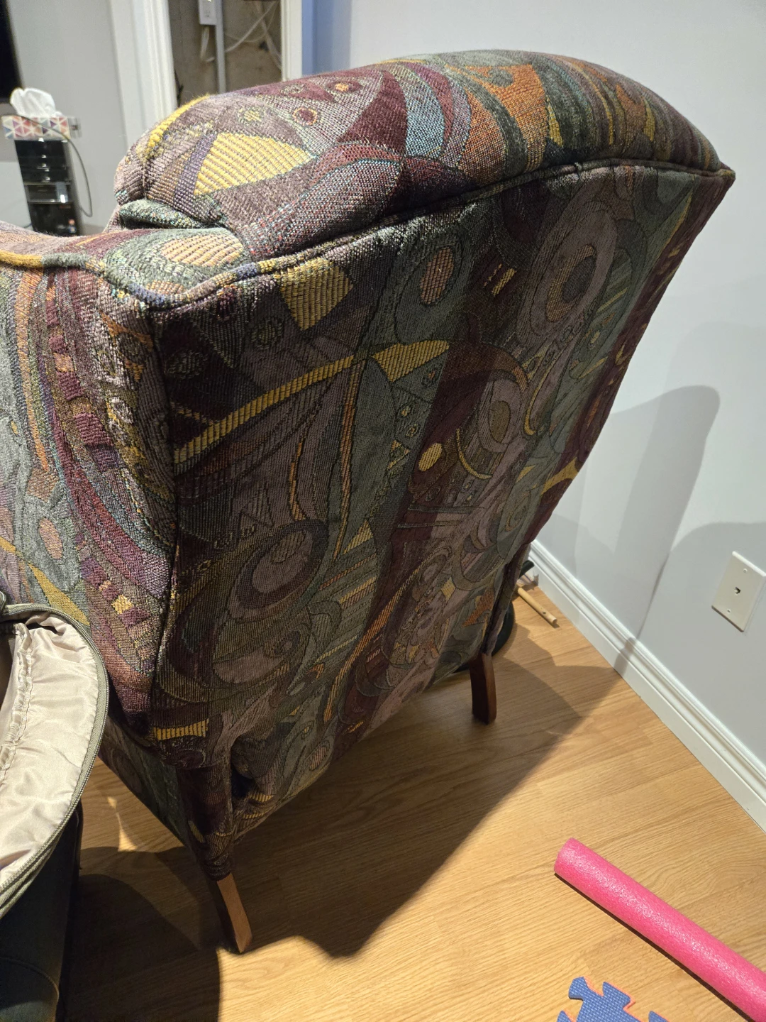 2 Upholstered recliner armchairs