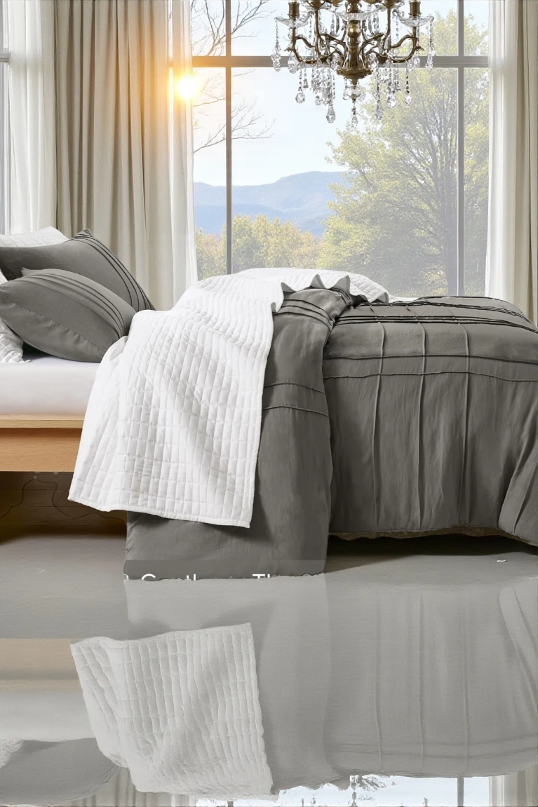 3 Piece Queen Slate Comforter Set - photo 2