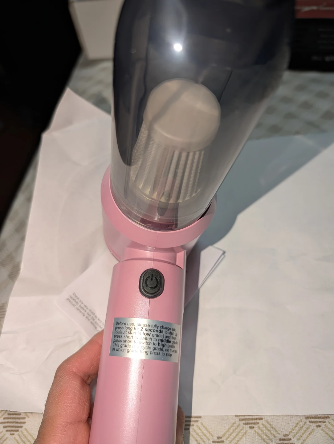 Mini Vacuum Cleaner (SW-108) – Rechargeable, Like New - photo 3