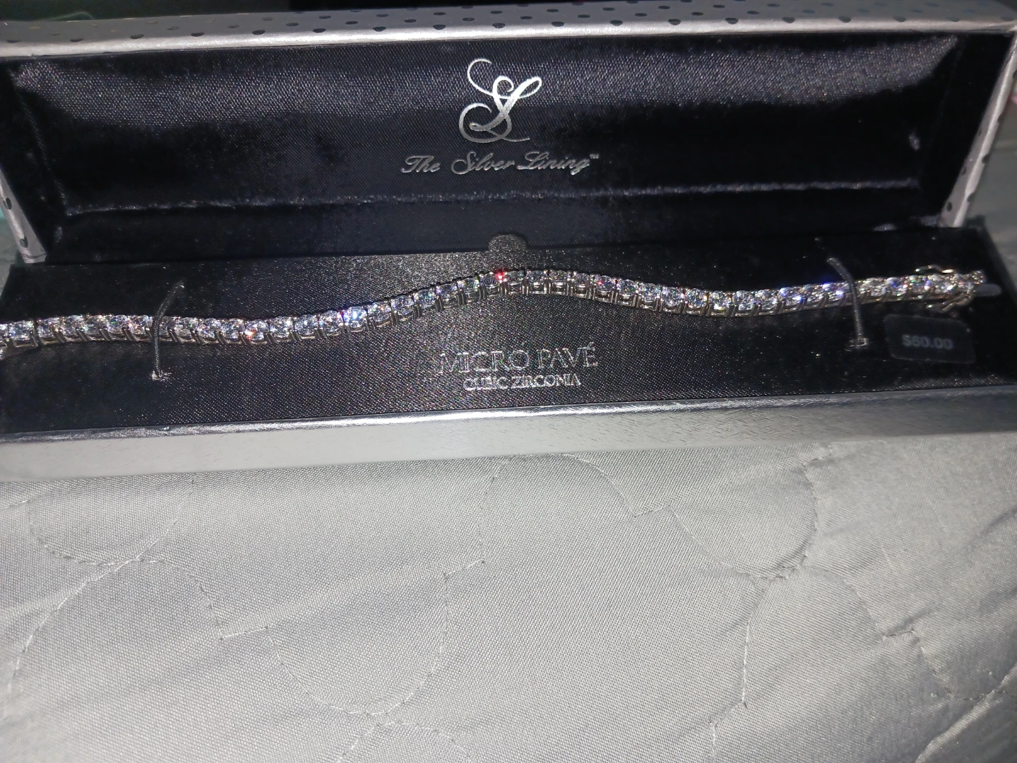 The Silver Lining Cubic Zirconia Tennis Bracelet - photo 3