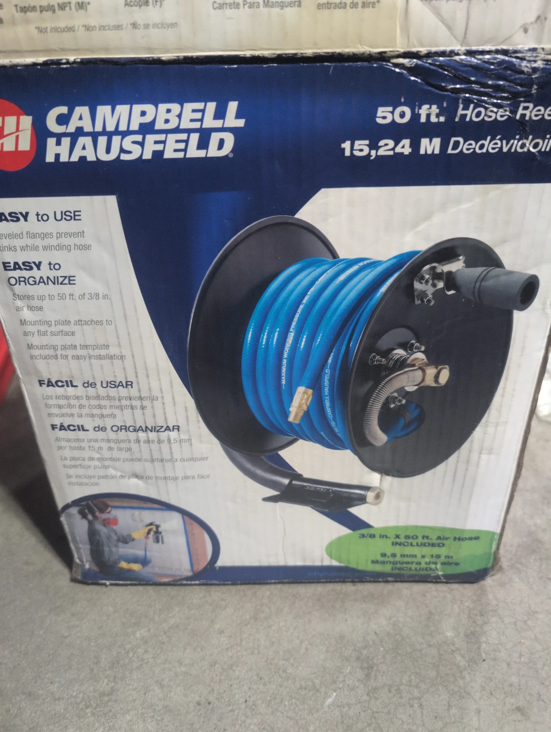 Campbell Hausfeld 50 ft. Hose Reel - photo 2