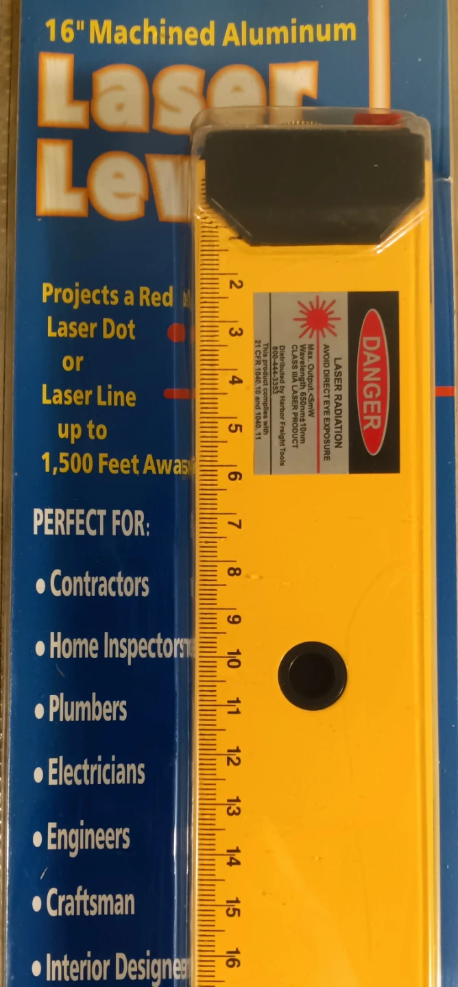 16" Aluminum Laser Level (Brand New) - photo 3