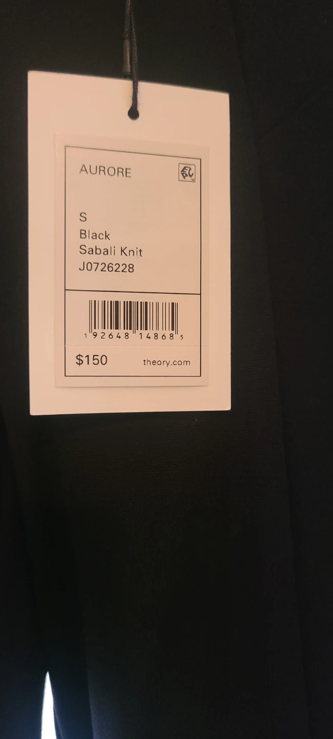 Theory Women's Black Sabali Knit Pants Size S - photo 2