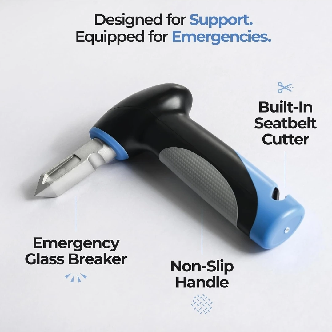 Car Door Handle Assist with Seatbelt Cutter and Window Breaker - photo 5